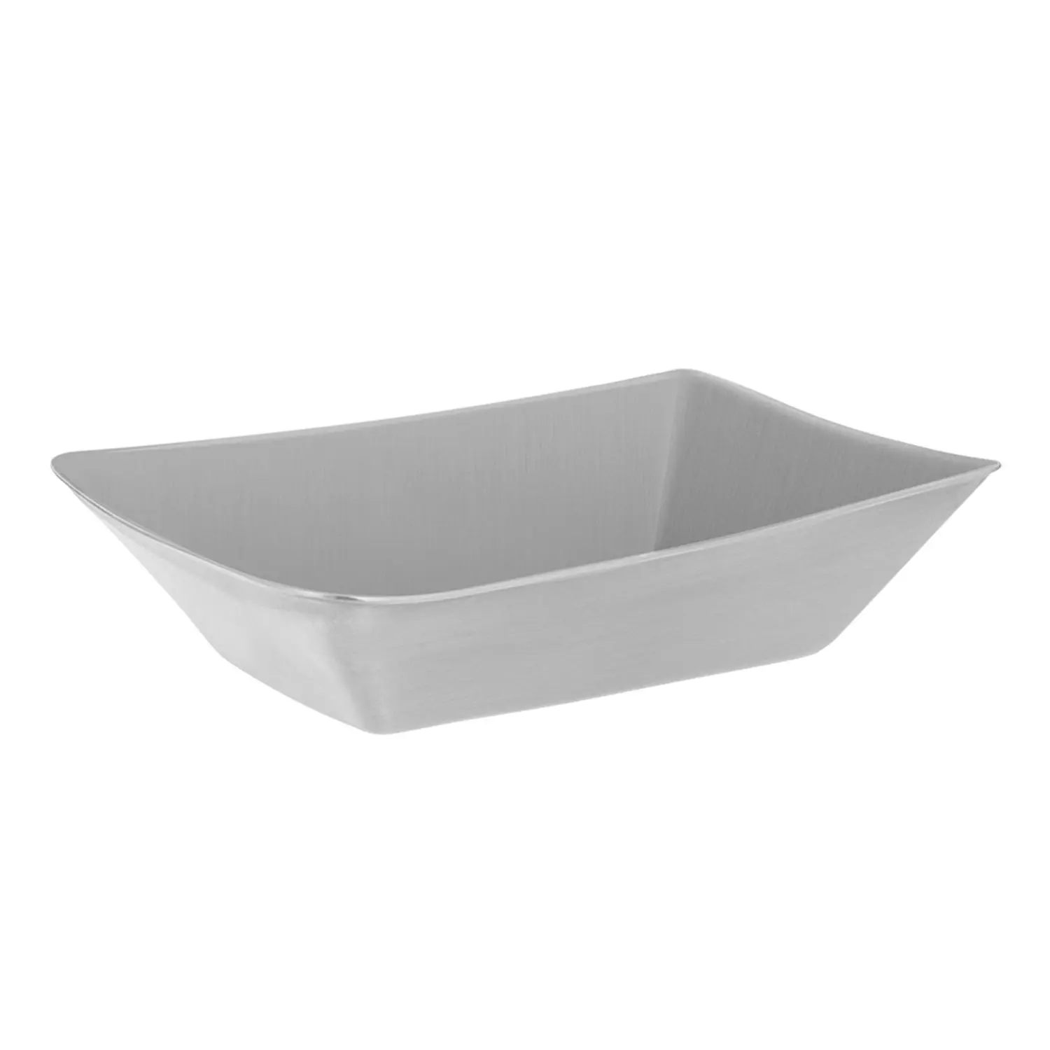 Barchette per fritto s artinox  13x8,8x3,3 cm argento acciaio inox (12 unità)