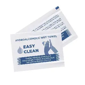 Toalhetes hidroalcoólicas   6x8 cm branco celulose (1500 unidade)