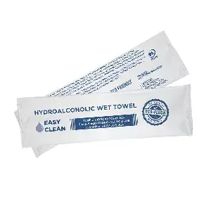 Toalhetes hidroalcoólicas  50 g/m2 14,5x4 cm branco celulose (600 unidade)