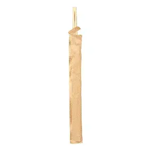 Bacchette cinesi imbustate kraft bamboo  20 cm naturale bambù (100 unità)