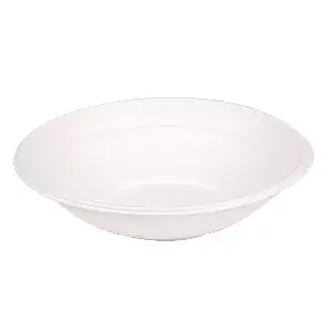 Ciotole bionic 700 ml ø 19,6x4,8 cm bianco bagassa (400 unità)