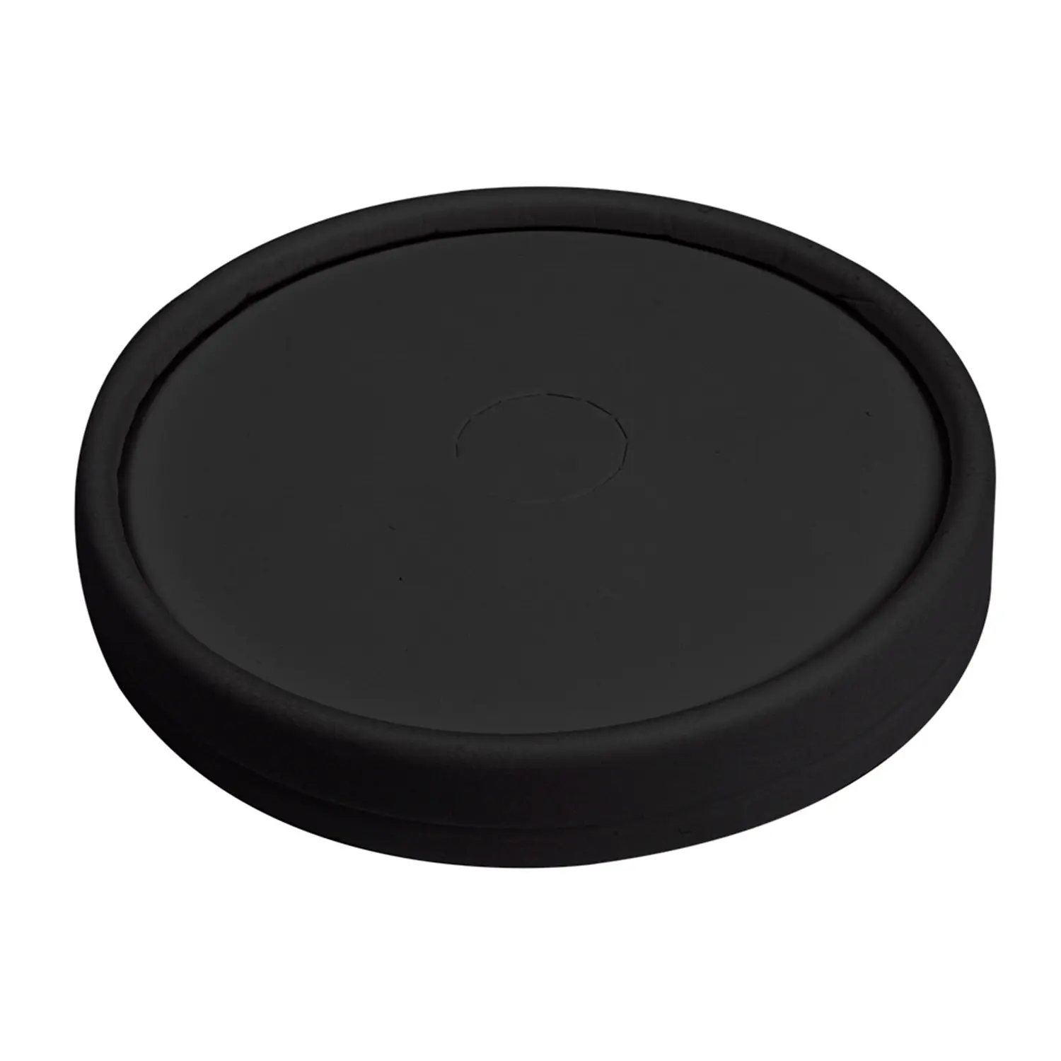 Coperchio per bicchieri  280 g/m2 + pe ø 9 cm nero cartone (1000 unità)