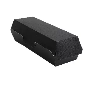 Vaschette hot dog thepack  23,2x9x6,3 cm nero cartone nano-micro (450 unità)