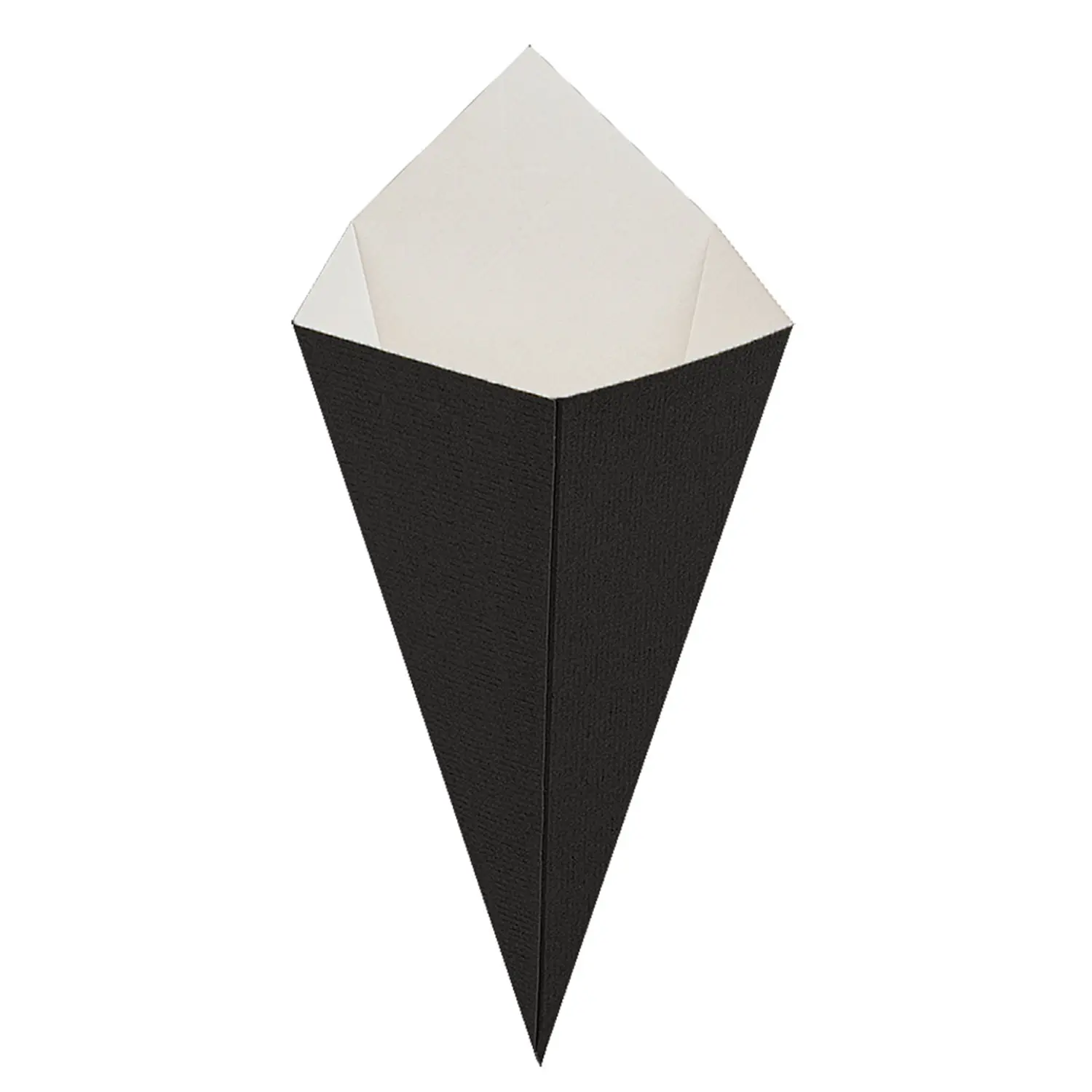 Coni per fritti thepack 250 g 15,7x26,8 cm nero cartone nano-micro (1200 unità)
