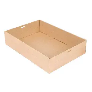 Scatole "traiteur" m  375 g/m2 35,9x25,2x8 cm naturale kraft (100 unità)