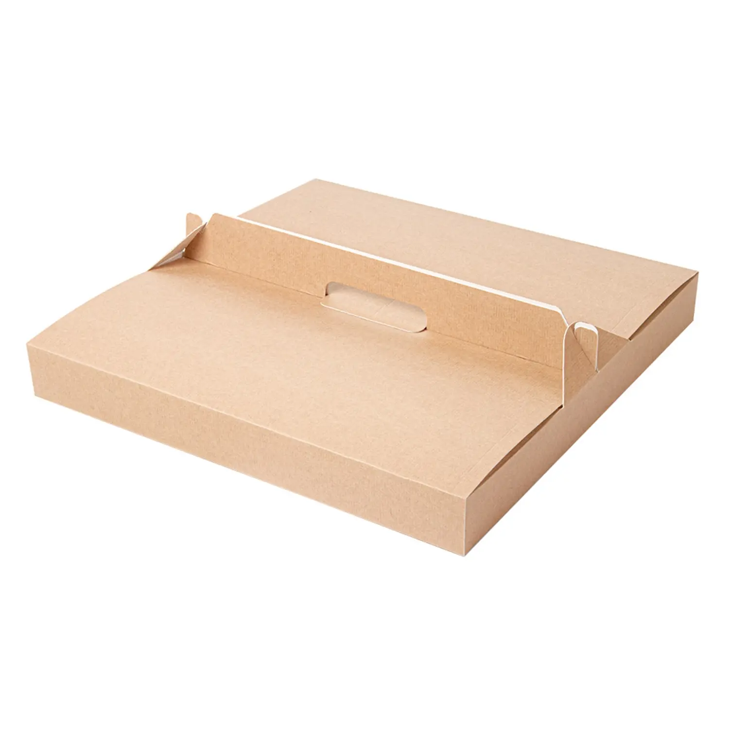 Scatola con maniglia   32x32x3,8 cm naturale cartone a microcanali (100 unità)