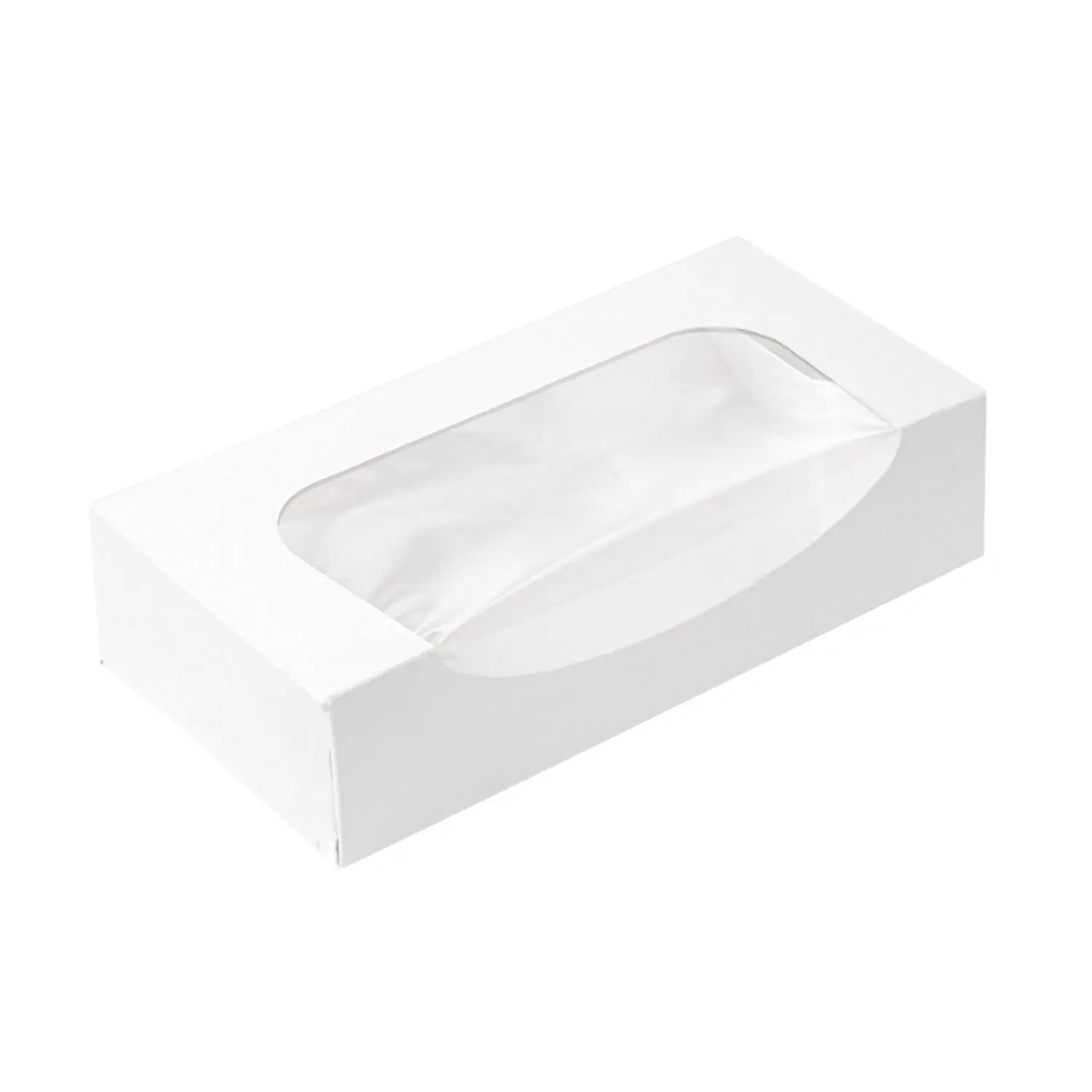 Caixas sushi+janela thepack  19,7x9x4,5 cm branco cartão nano-micro + opp (400 unidade)