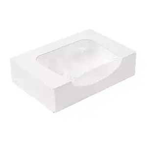 Contenitori sushi+finestra thepack  17,5x12x4,5 cm bianco cartone nano-micro + opp (400 unità)
