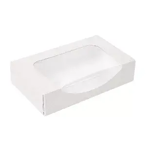 Contenitori sushi+finestra thepack  19,7x12x4,5 cm bianco cartone nano-micro + opp (400 unità)
