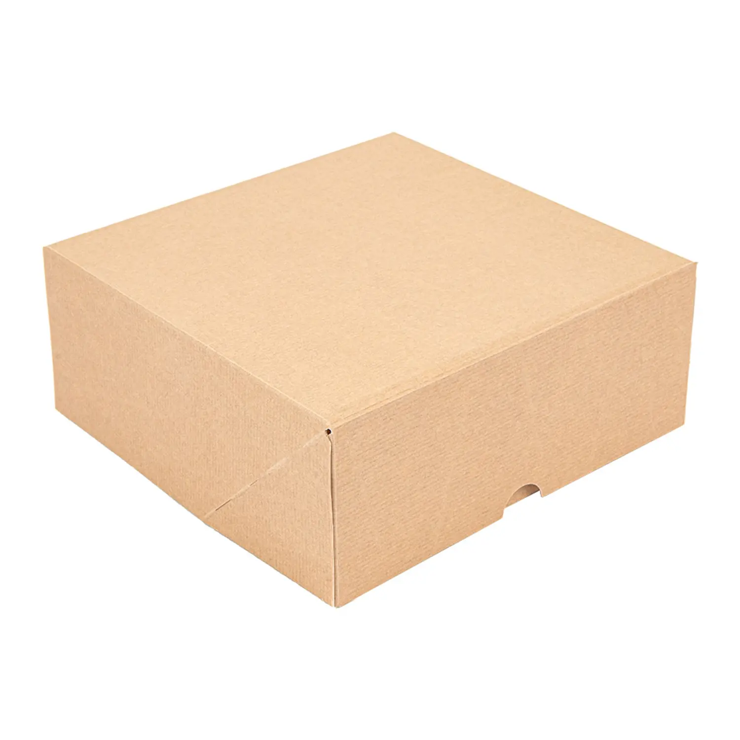 Scatole per pasticceria senza finestra thepack  18x18x7,5 cm naturale cartone nano-micro (50 unità)