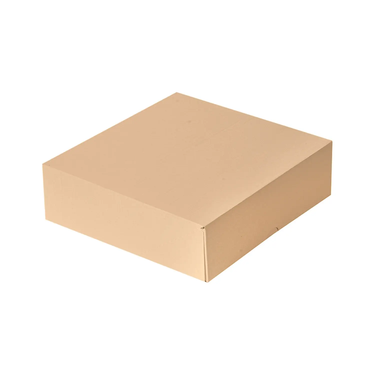 Scatole per pasticceria senza finestra thepack  23x23x7,5 cm naturale cartone a microcanali (200 unità)