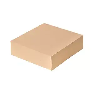 Scatole per pasticceria senza finestra thepack  23x23x7,5 cm naturale cartone a microcanali (200 unità)