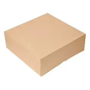 Scatole per pasticceria senza finestra thepack  28x28x10 cm naturale cartone nano-micro (100 unità)