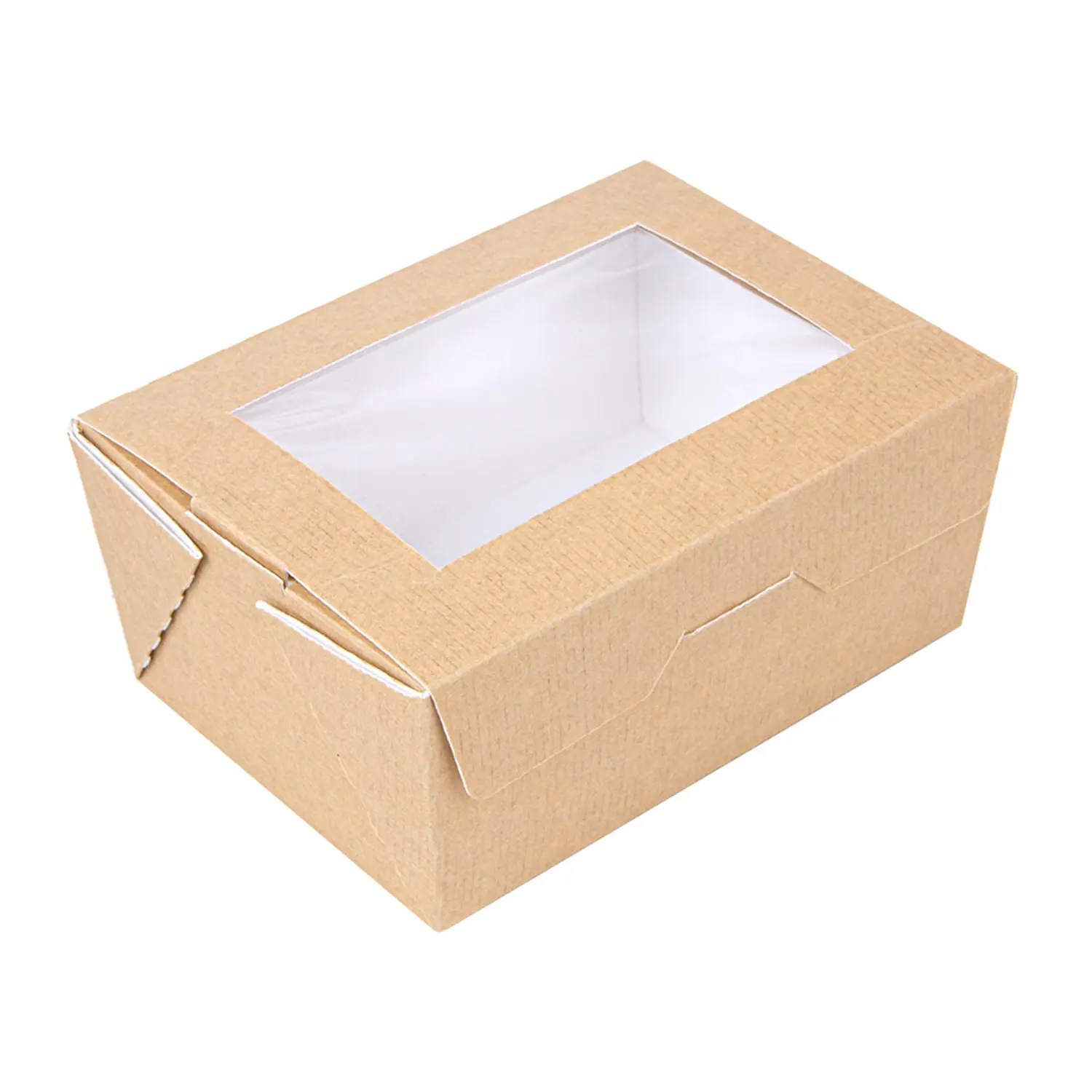 Scatole con finestra thepack 500 ml 8,5x12x5,5 cm naturale cartone nano-micro + opp (400 unità)