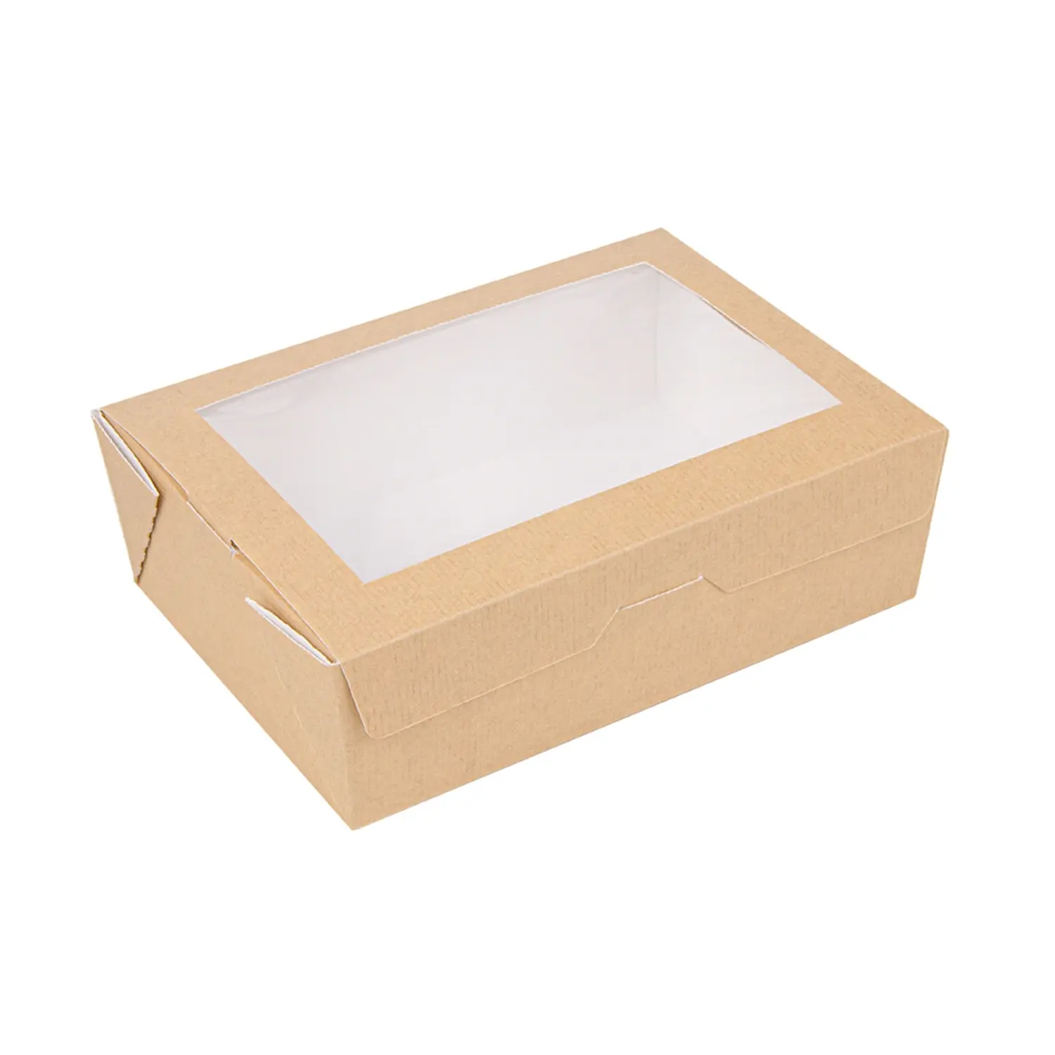 Scatole con finestra thepack 1000 ml 12x17x5,5 cm naturale cartone nano-micro + opp (200 unità)