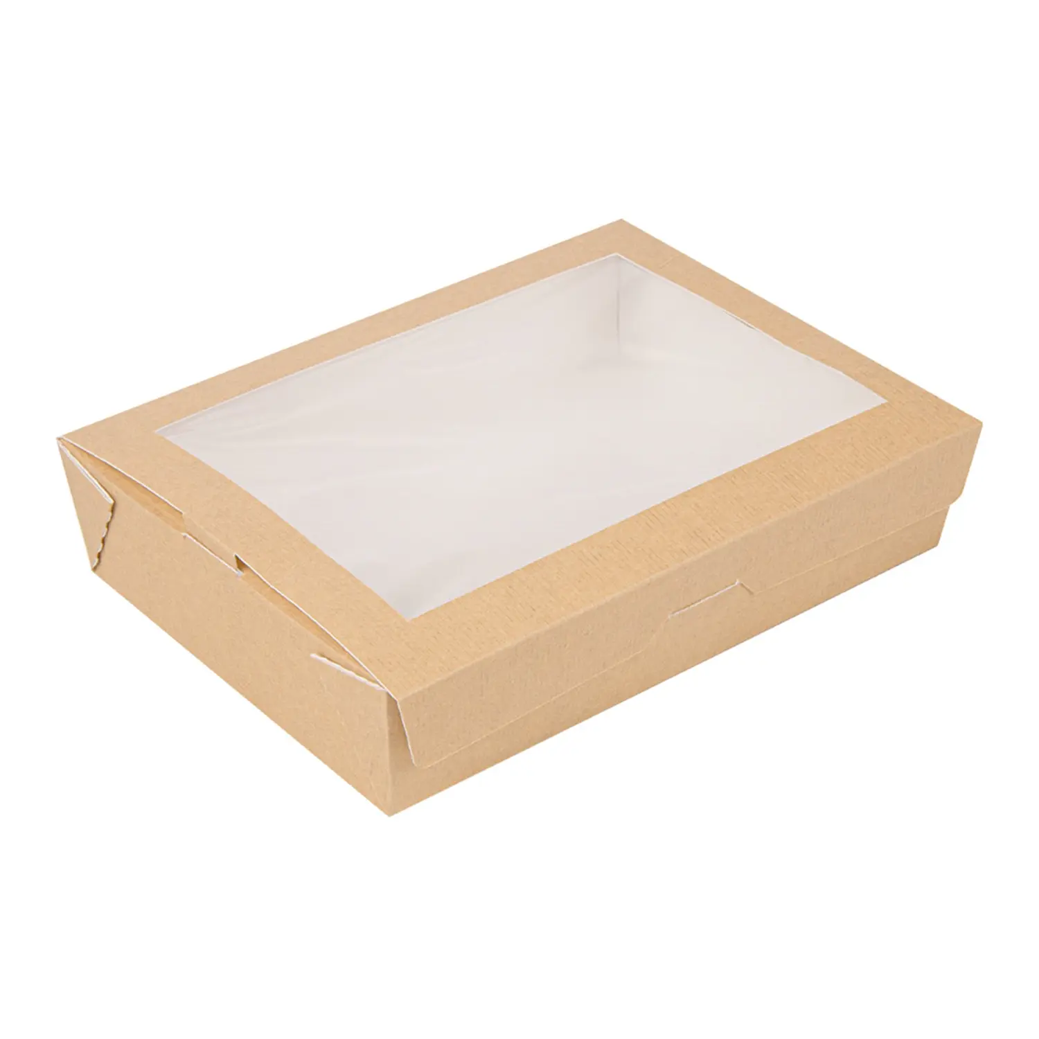 Scatole con finestra thepack 1470 ml 19,8x14x4,8 cm naturale cartone nano-micro + opp (200 unità)