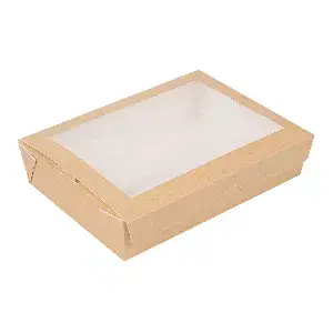 Caixas c/janela thepack 1470 ml 19,8x14x4,8 cm natural cartão nano-micro + opp (200 unidade)