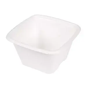 Terrina piccola bionic 130 ml 7,7x7,7x4,6 cm bianco bagassa (600 unità)