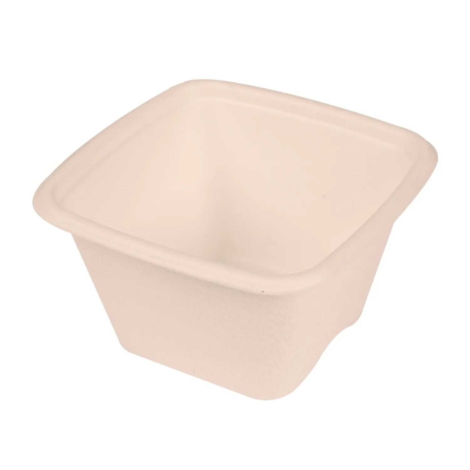 Terrina piccola bionic 130 ml 7,7x7,7x4,6 cm naturale bagassa (600 unità)