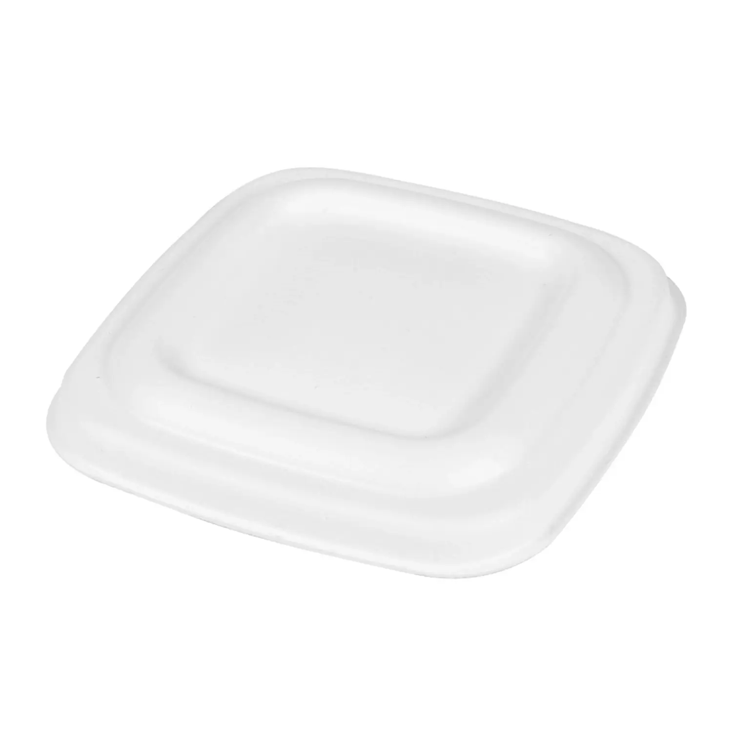 Coperchi per codici 253.86/88/90 bionic  8x8x0,8 cm bianco bagassa (600 unità)