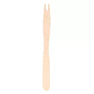 Forchetta da frutta wood  14 cm naturale legno (100 unità)