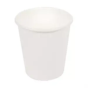 Terrina piccola  120 ml (4 oz) 210 + 18 pe g/m2 ø6/4,5x6,5 cm bianco cartone (1000 unità)