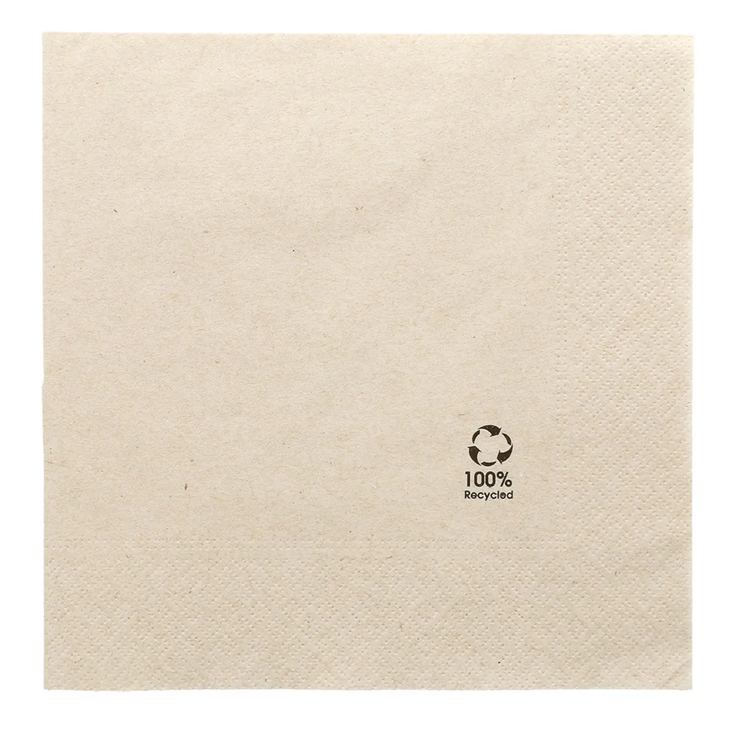Tovaglioli ecolabel 2 veli feel green 'paper pack' 18 g/m2 39x39 cm naturale tissue riciclato (1600 unità)