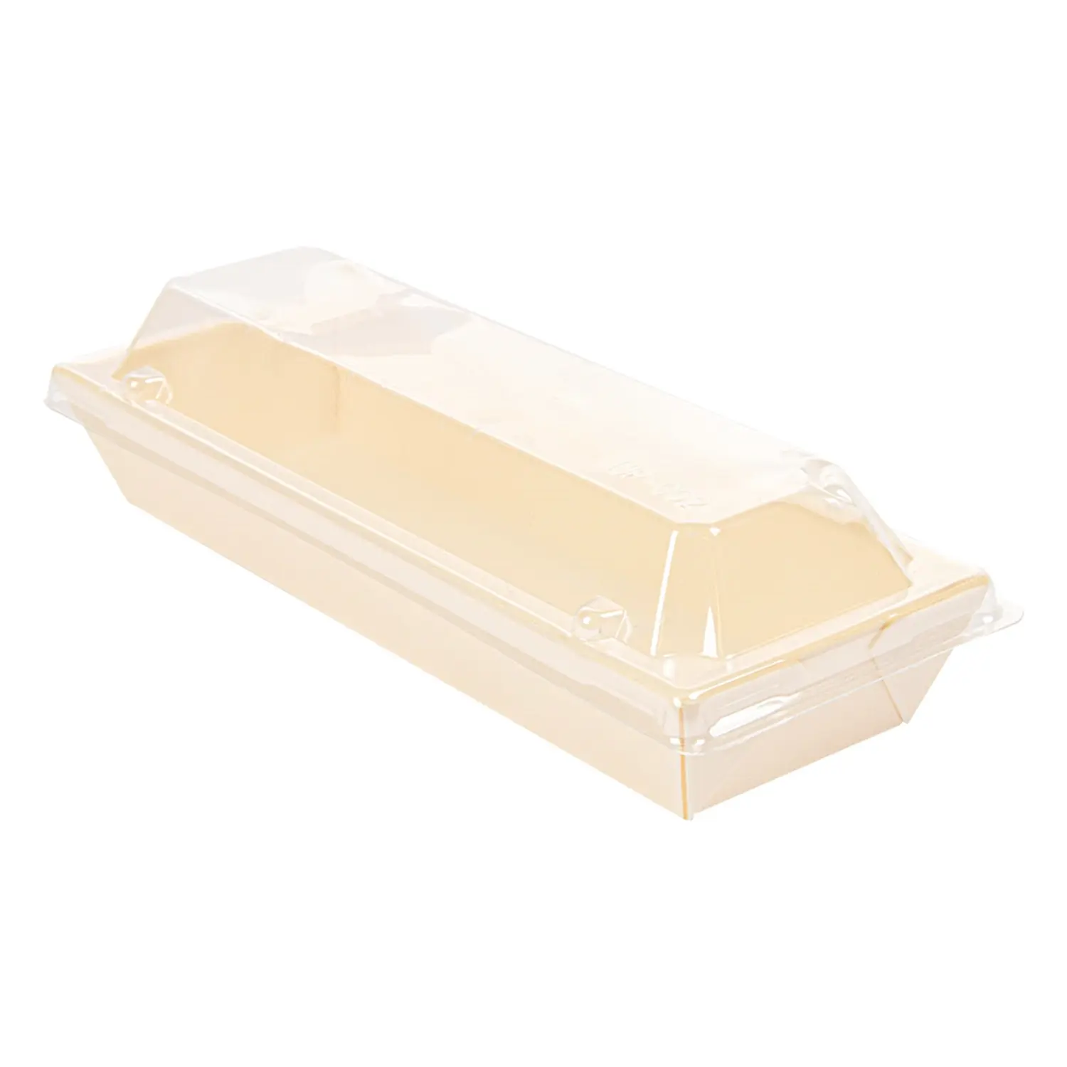 Combo barchette + copperchio pet wood  19x7x3,5 cm naturale legno (200 unità)