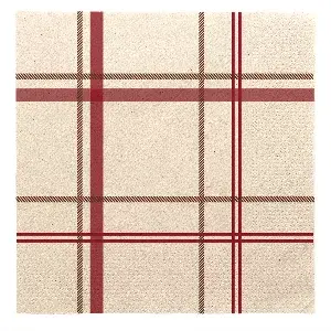 Guardanapos ecolabel 2 folhas dobrados 1/4 feel green 'tartan' 18 g/m2 40x40 cm natural tissue reciclado (1600 unidade)