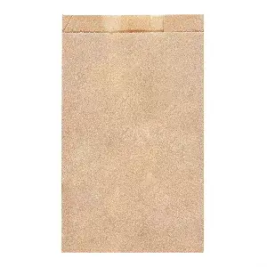 Sacchetti croissant  32 g/m2 14+7x22 cm naturale kraft (500 unità)