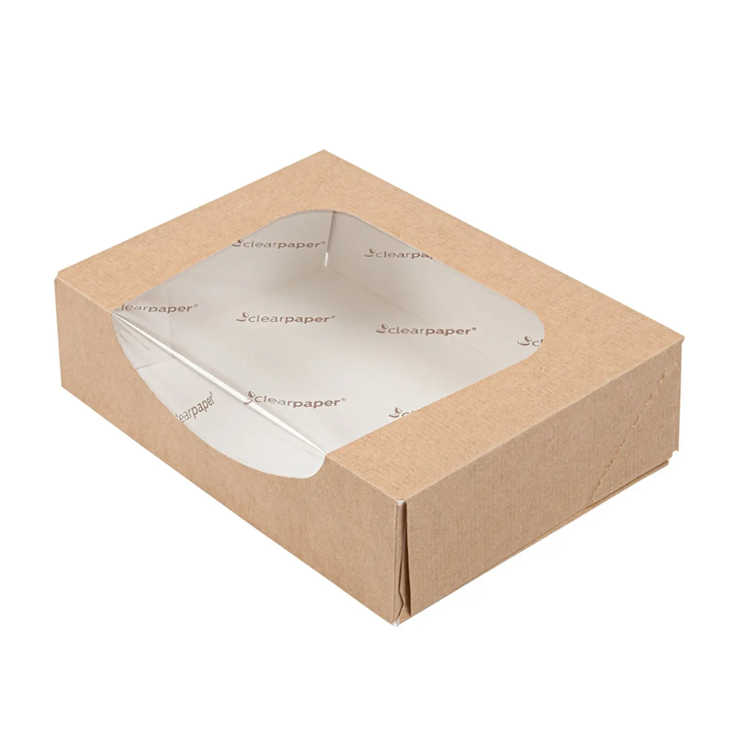 Envases sushi+ventana eco-simple thepack  17,5x12x4,5 cm natural cartón nano-micro (400 unid.)