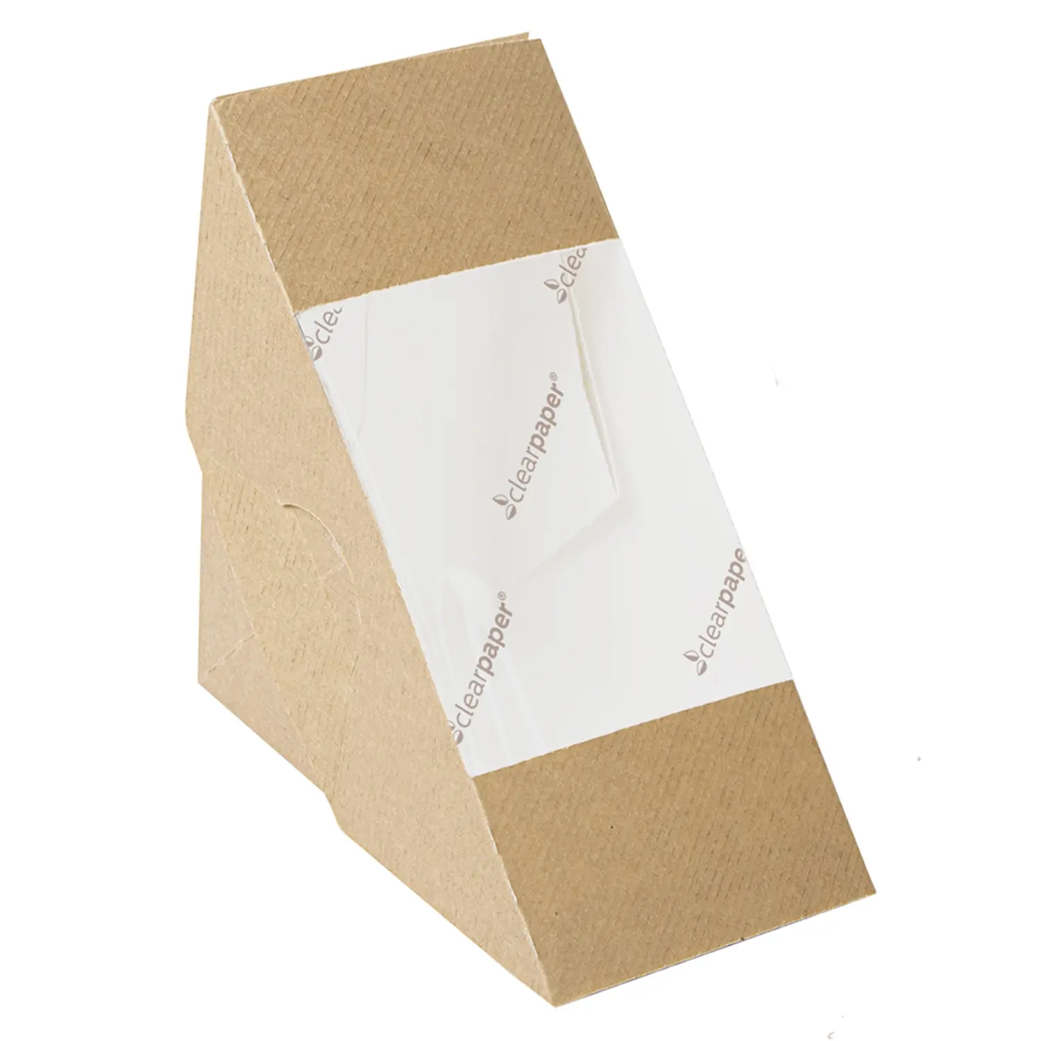 Cajas sándwiches ventana eco-doble thepack  12,4x12,4x7,5 cm natural cartón nano-micro (500 unid.)