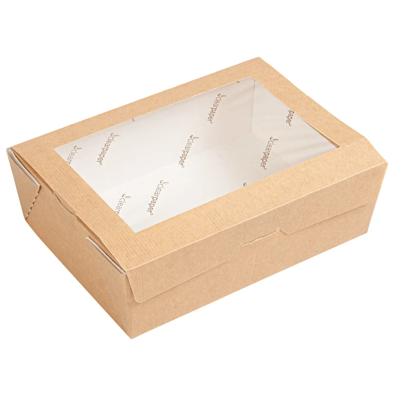 Caixas com janela eco-simple thepack 1000 ml 12x17x5,5 cm natural cartão nano-micro (200 unidade)