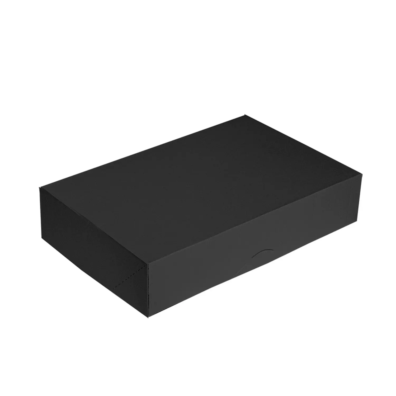 Scatole catering, piana thepack  34x25x6 cm nero cartone nano-micro (100 unità)