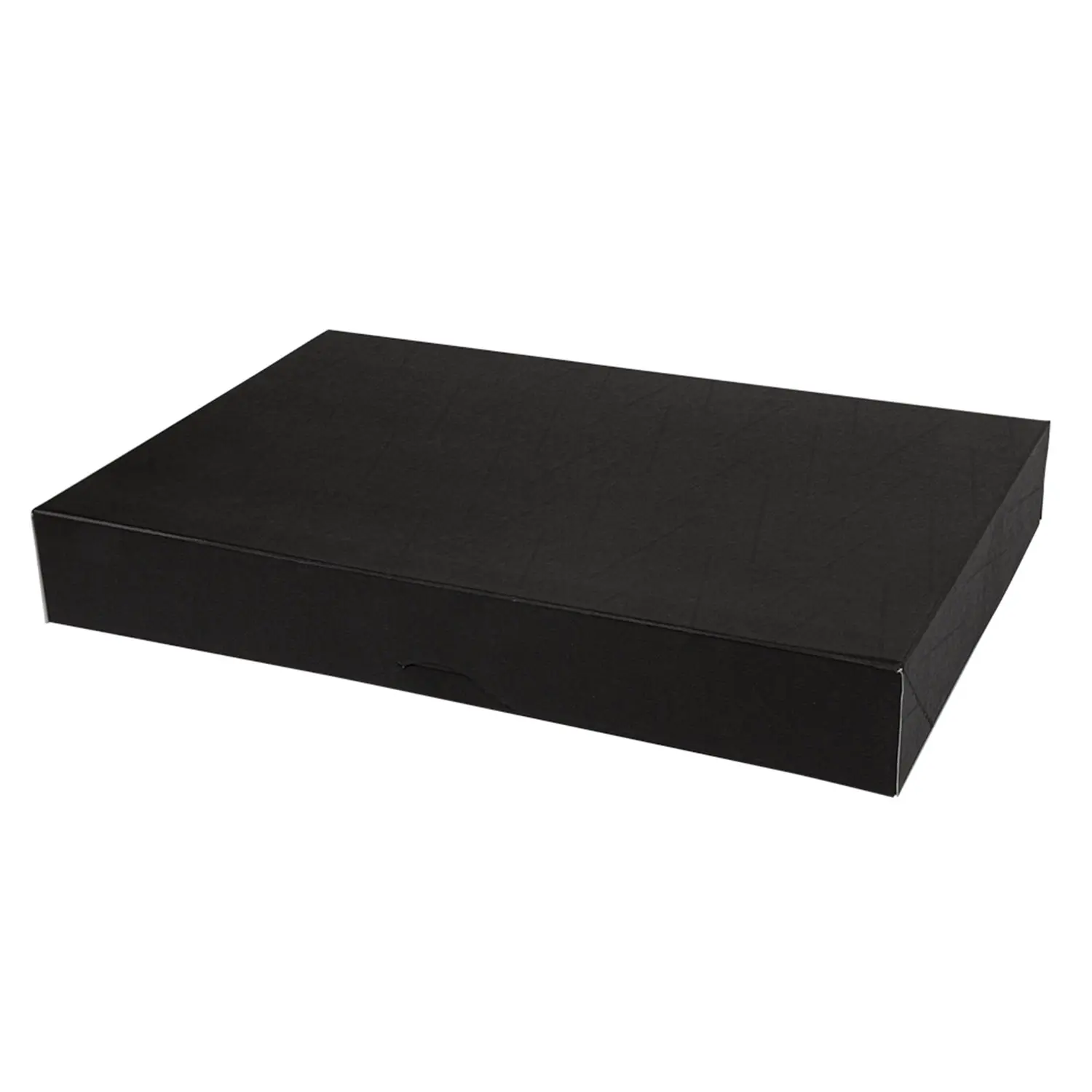 Scatole catering, piana thepack  42x28x6 cm nero cartone nano-micro (100 unità)