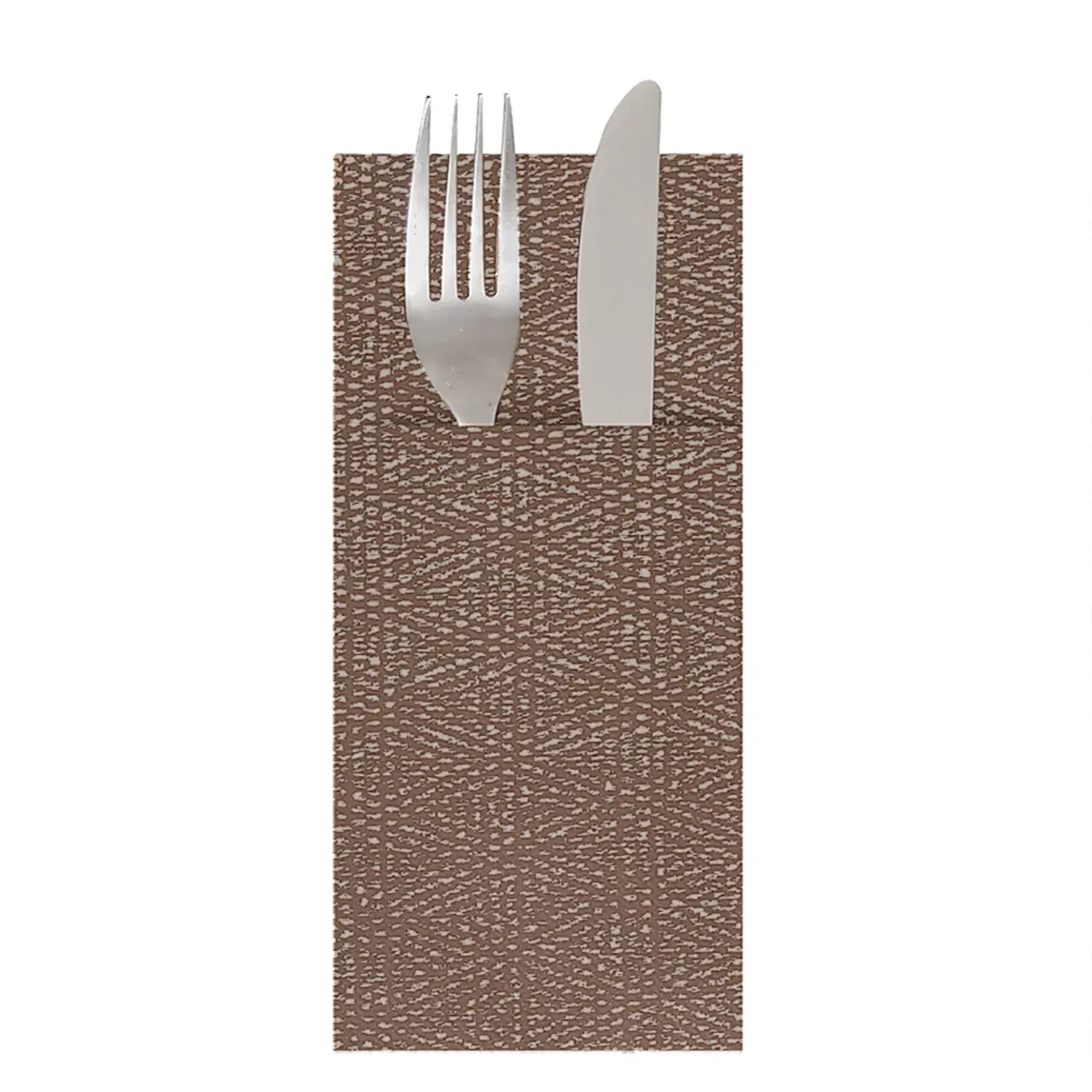 Tovaglioli canguro 'keiko' 55 g/m2 40x40 cm cioccolato airlaid (700 unità)