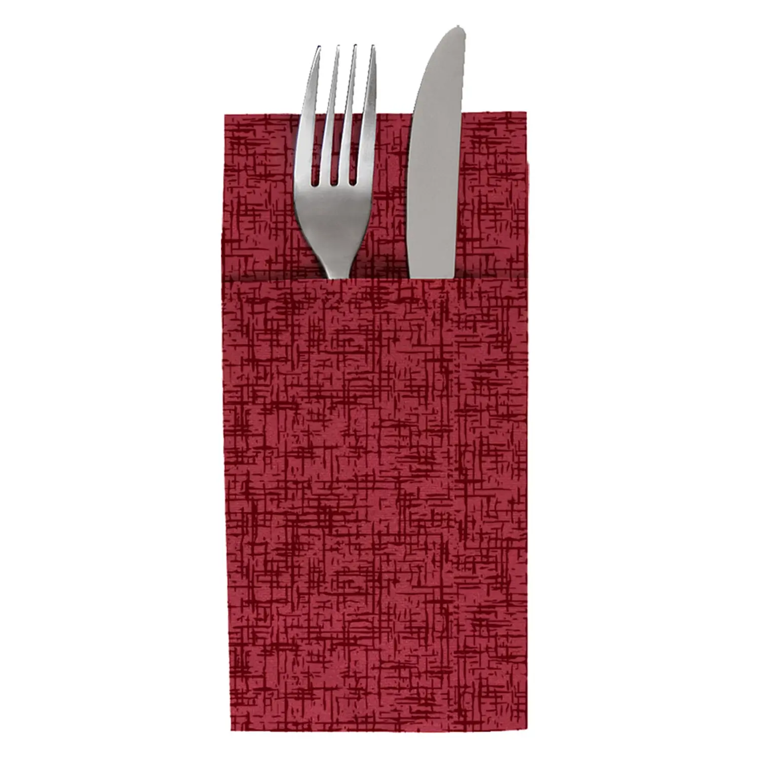 Tovaglioli canguro 'jazz' 55 g/m2 40x40 cm bordeaux airlaid (700 unità)