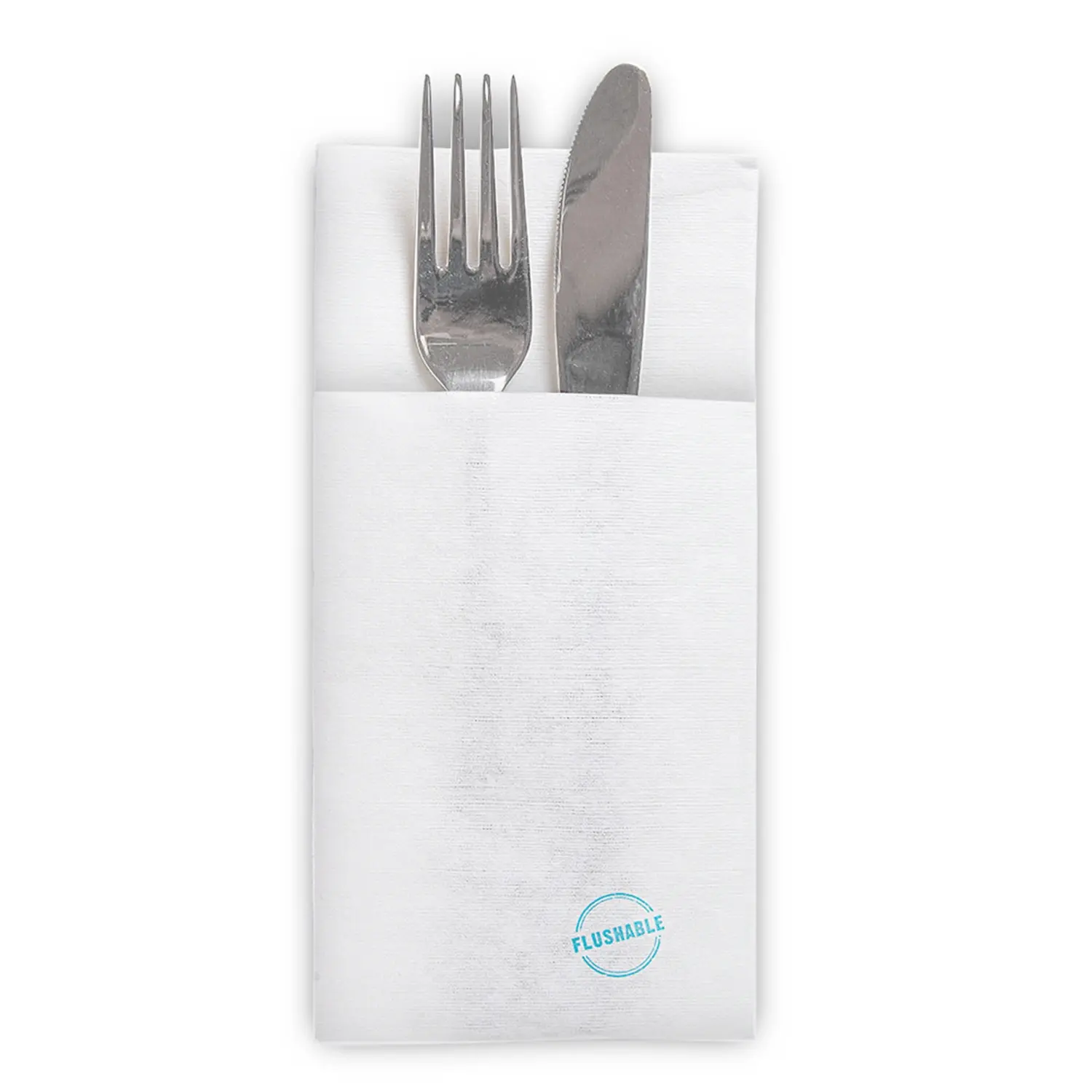 Tovaglioli canguro flushables  50 g/m2 40x40 cm bianco airlaid (700 unità)