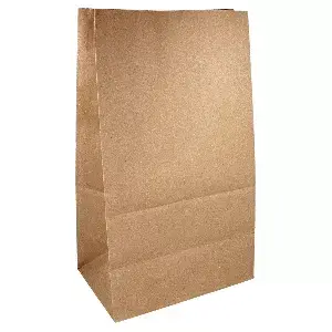 Sacchetti sos senza manici per frutta  60 g/m2 22+14x37 cm naturale kraft (500 unità)