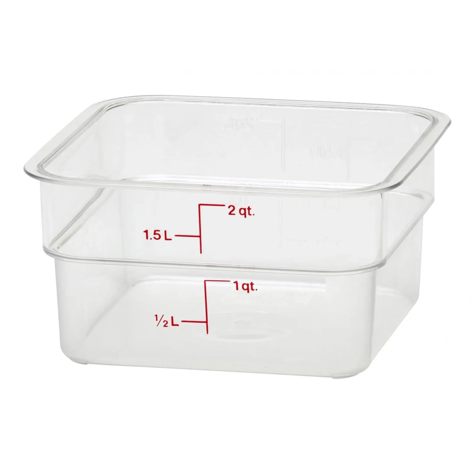 Recipiente cuadrado 1,9 L 18,5 x 18,5 x 10 cm (3 unids)