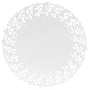 Pizzi rotondi  53 g/m2 ø 27 cm bianco carta (250 unità)