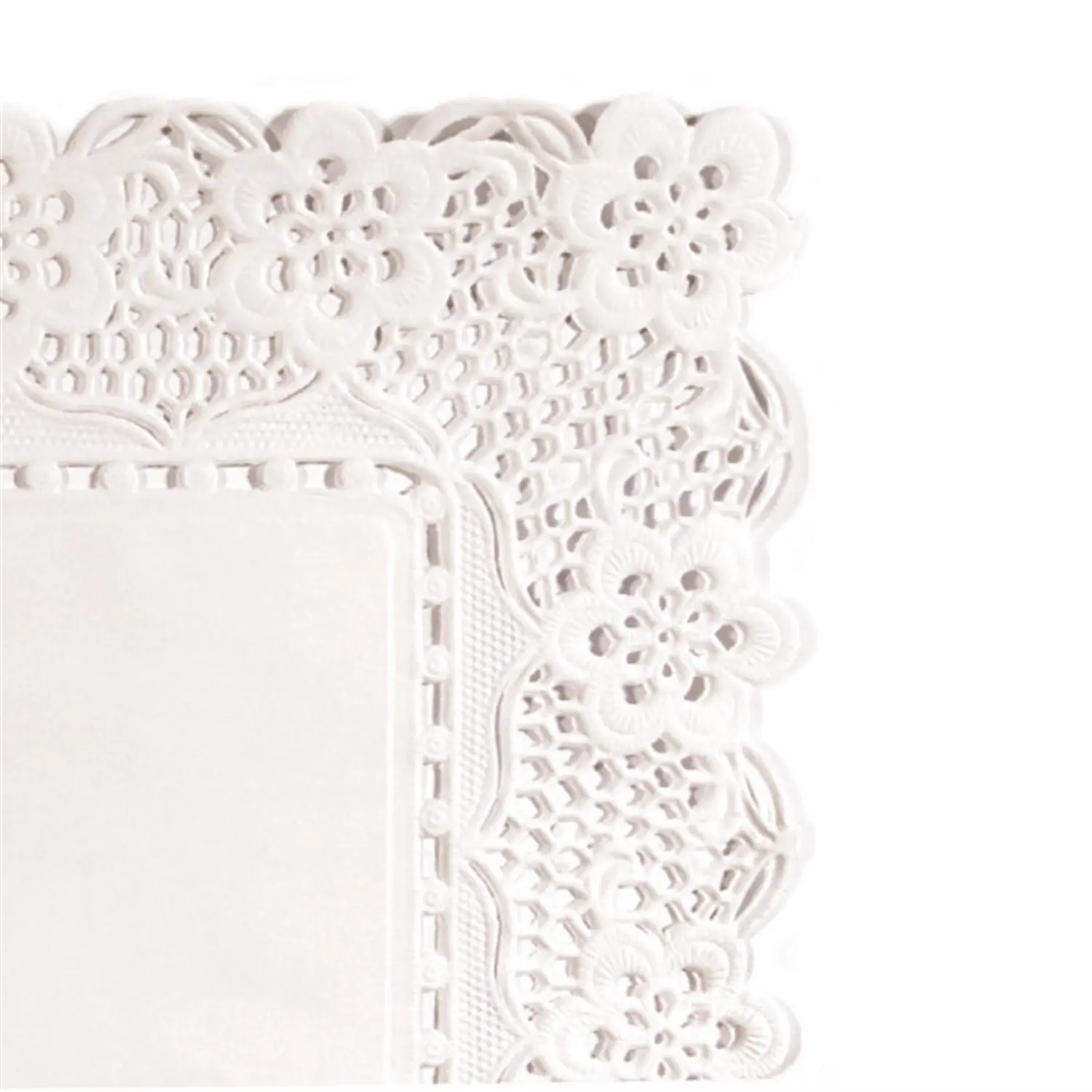 Pizzi rettangolari  53 g/m2 32x26 cm bianco carta (250 unità)