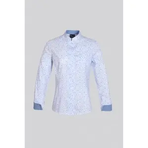 Blusa mao señora flores manga larga