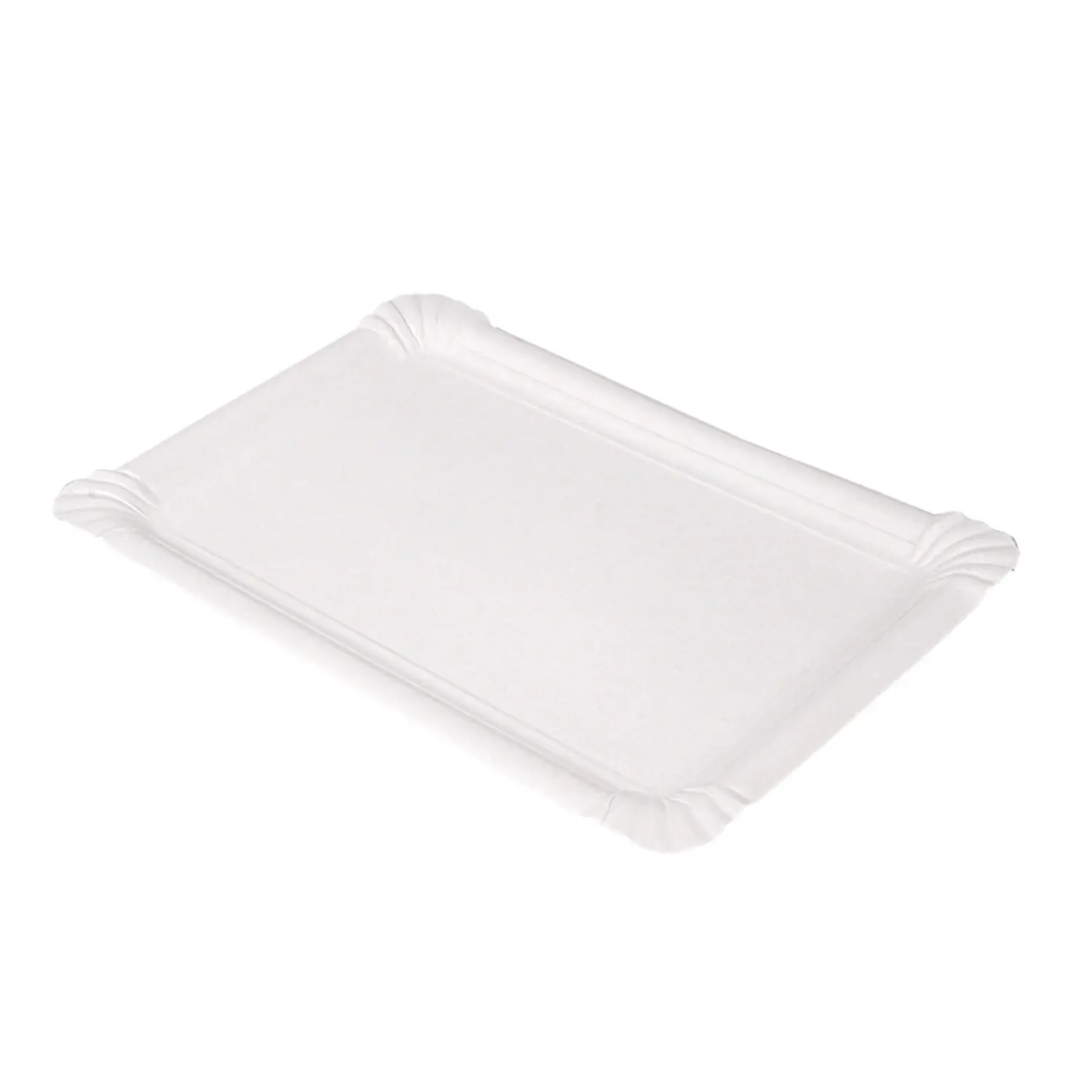 Vassoi pasticceria - medi  400 g/m2 30x21 cm bianco cartone (125 unità)