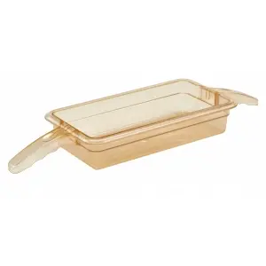 RECIPIENTE DE ALTA TEMPERATURA CON DOBLE ASA (GN 1/3) 17,6 x 32,5 x 6,5 cm Ámbar