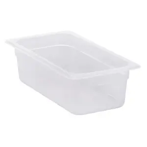 Recipiente GN 1/3 3,6 L Blanco translúcido. (No incluye tapa) Pack de 6 unidades