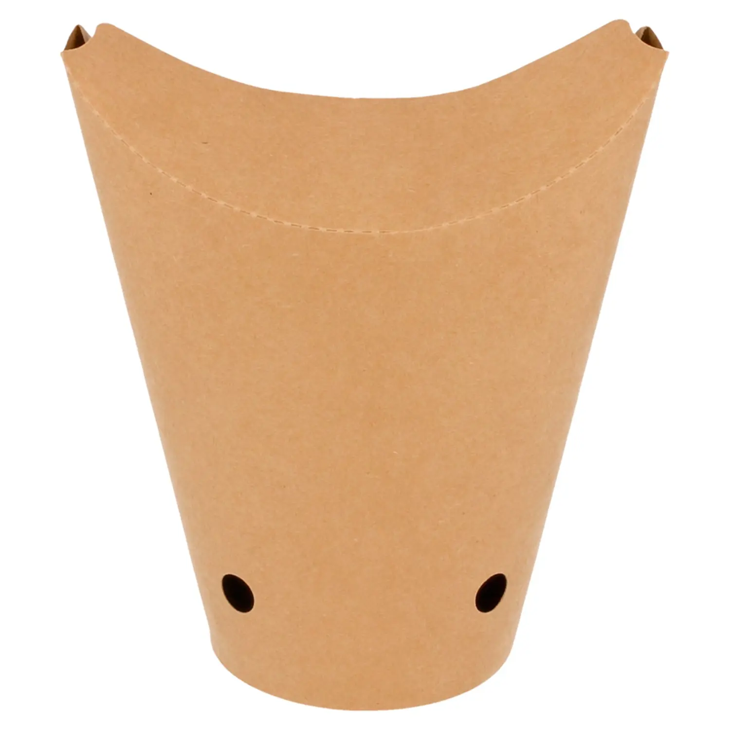 Bicchiere fritti chiuso  16oz - 480 ml 200 + 25pe g/m2 8,5x14 cm marrone cartone (50 unità)