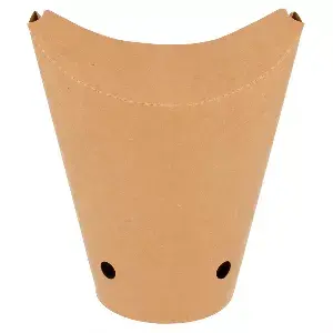 Bicchiere fritti chiuso  16oz - 480 ml 200 + 25pe g/m2 8,5x14 cm marrone cartone (50 unità)