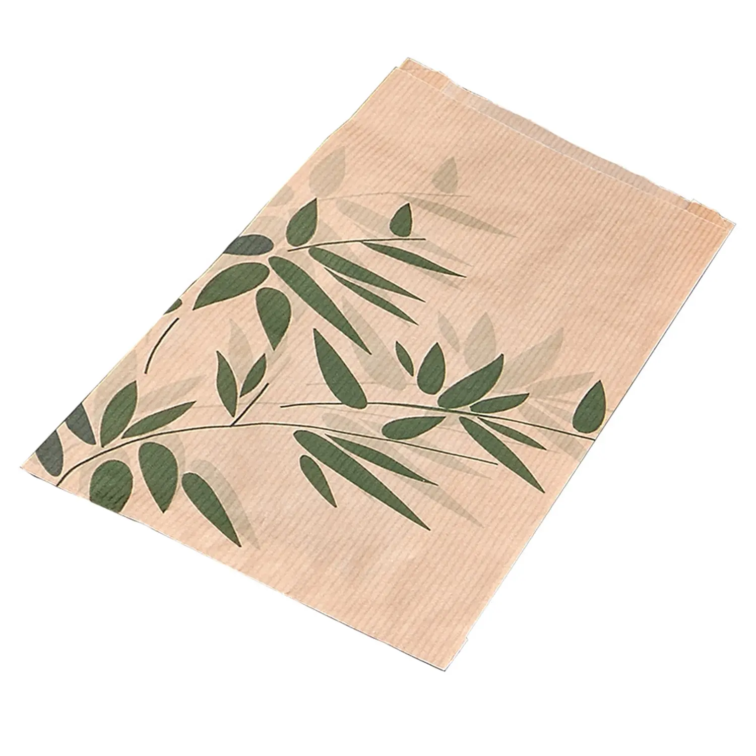 Sacchetti croissant feel green  32 g/m2 12+5x14 cm naturale kraft (500 unità)