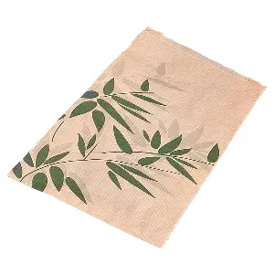 Sacchetti croissant feel green  32 g/m2 14+7x22 cm naturale kraft (500 unità)